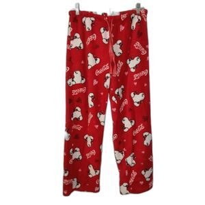 Coca-Cola Fleece Pajama Pants Polar Bear Lounge Pjs Sleepwear Flannel sz 11/13